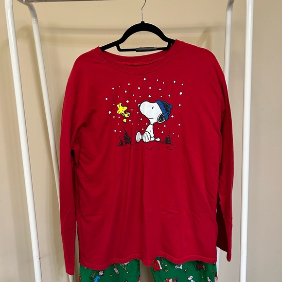 Peanuts/Snoopy Christmas PJs w/ Red Snoopy shirt - Picture 3 of 5